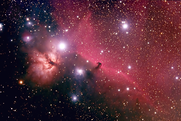 Hap's Horsehead and Flame Nebulae