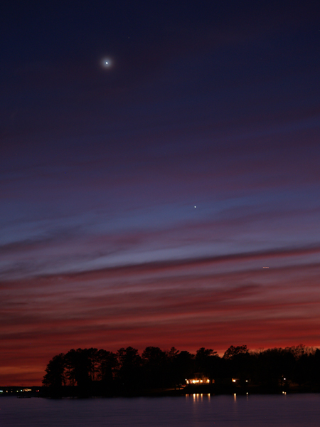 Charles H. Venus and Mercury (over Lake Murray)