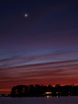 Venus and Mercury over Lake Murray