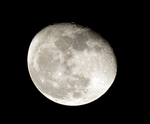 3/4 moon